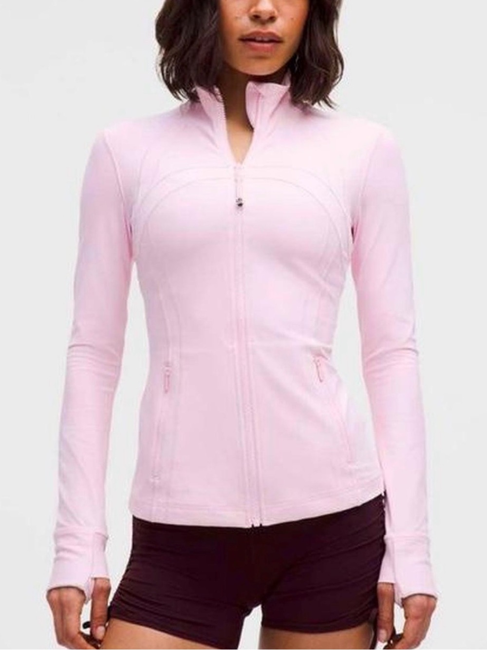 lululemon athletica Light Pink Full-Zip Athletic Jacket